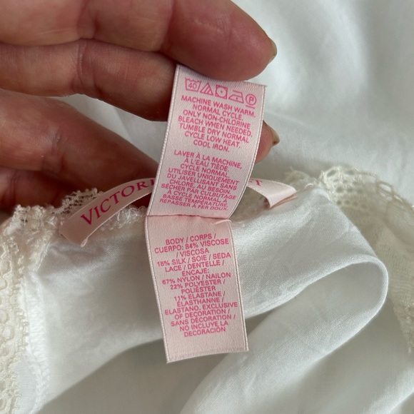 2014 Vintage Victoria’s Secret Silk Blend Chemise Slip L - Picture 7 of 8